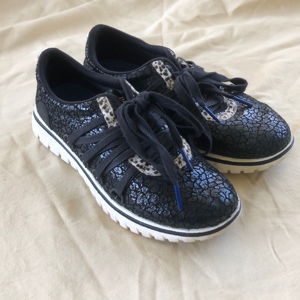 SOREL Tivoli Go Sneaker Black Stone/Calf Hair